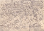 Silverpoint - French river landscape